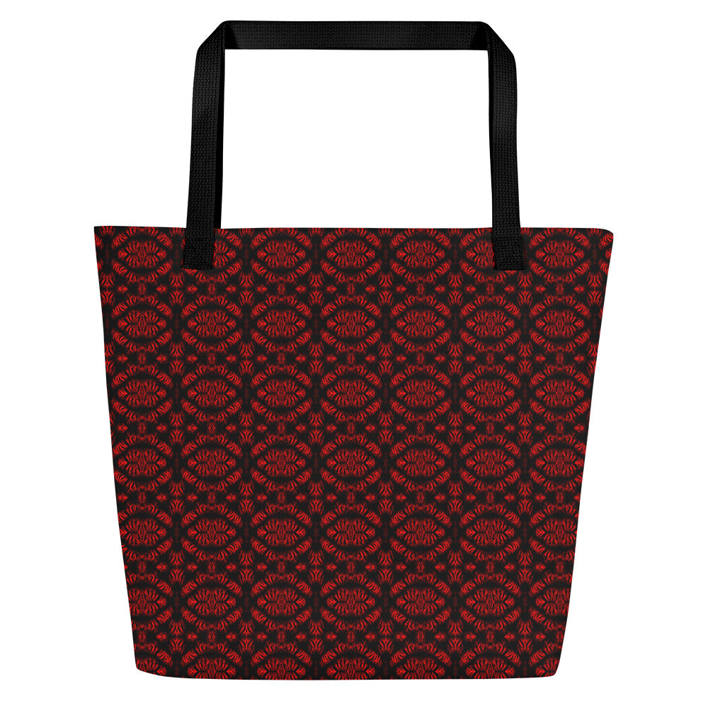 "Red Void" Large Tote Bag