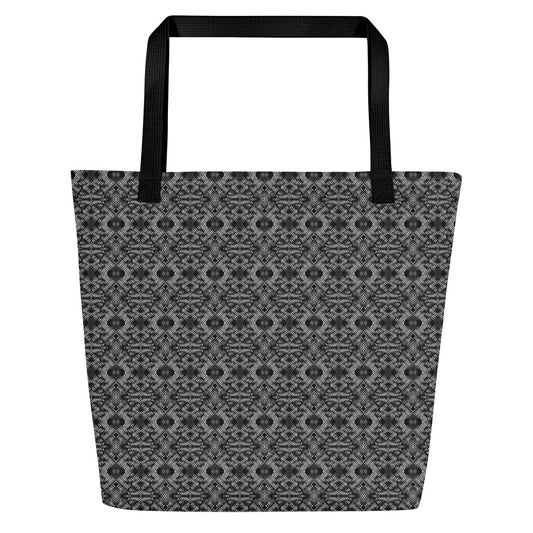 "Silver Void" Large Tote Bag