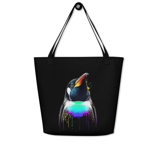 "Petty Penguin" Large Tote Bag