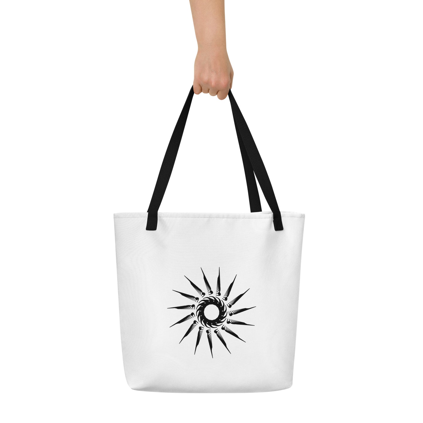 "Dark Sun" Large Tote Bag