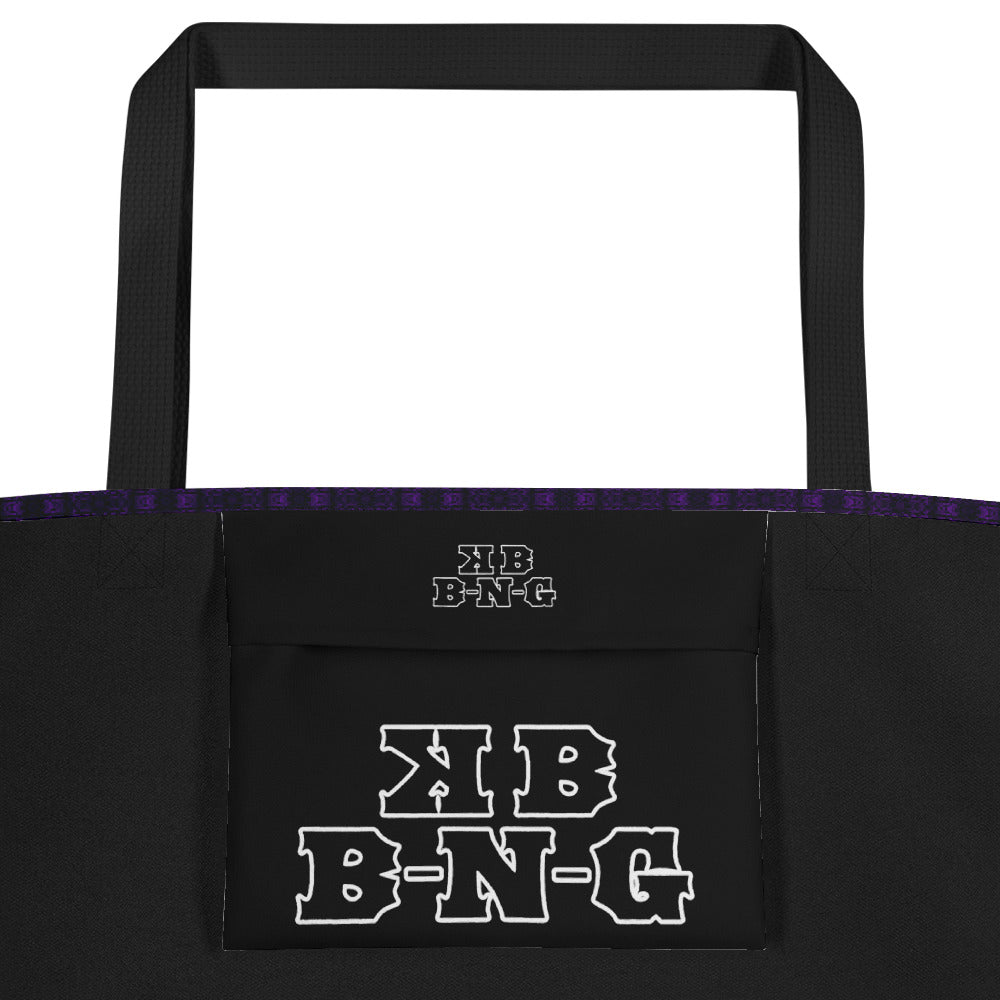 "Purple Void" Large Tote Bag