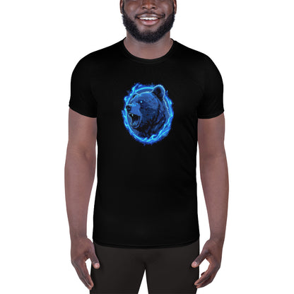 "Blistering Bear" Men's Athletic T-shirt