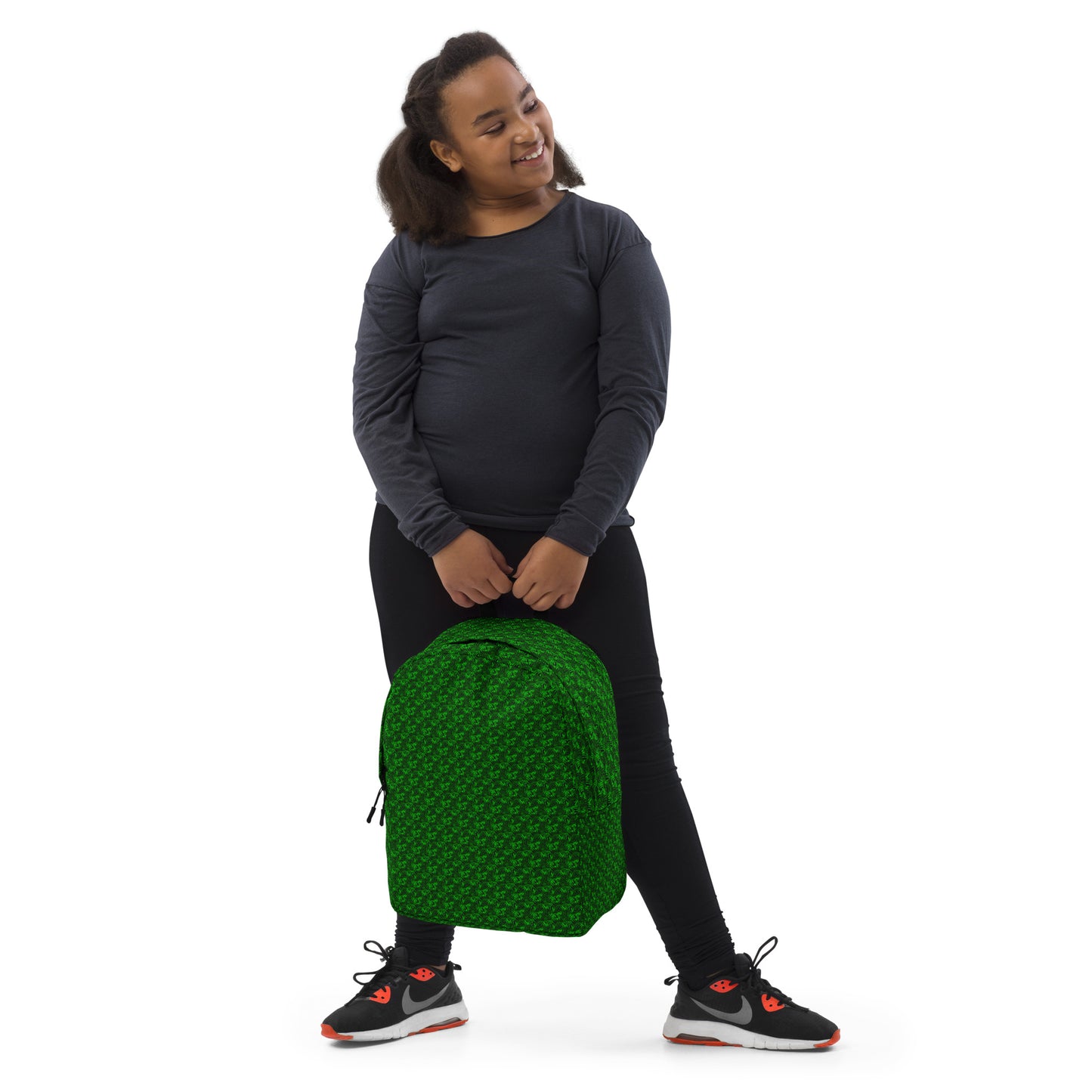 "Green Void" Minimalist Backpack