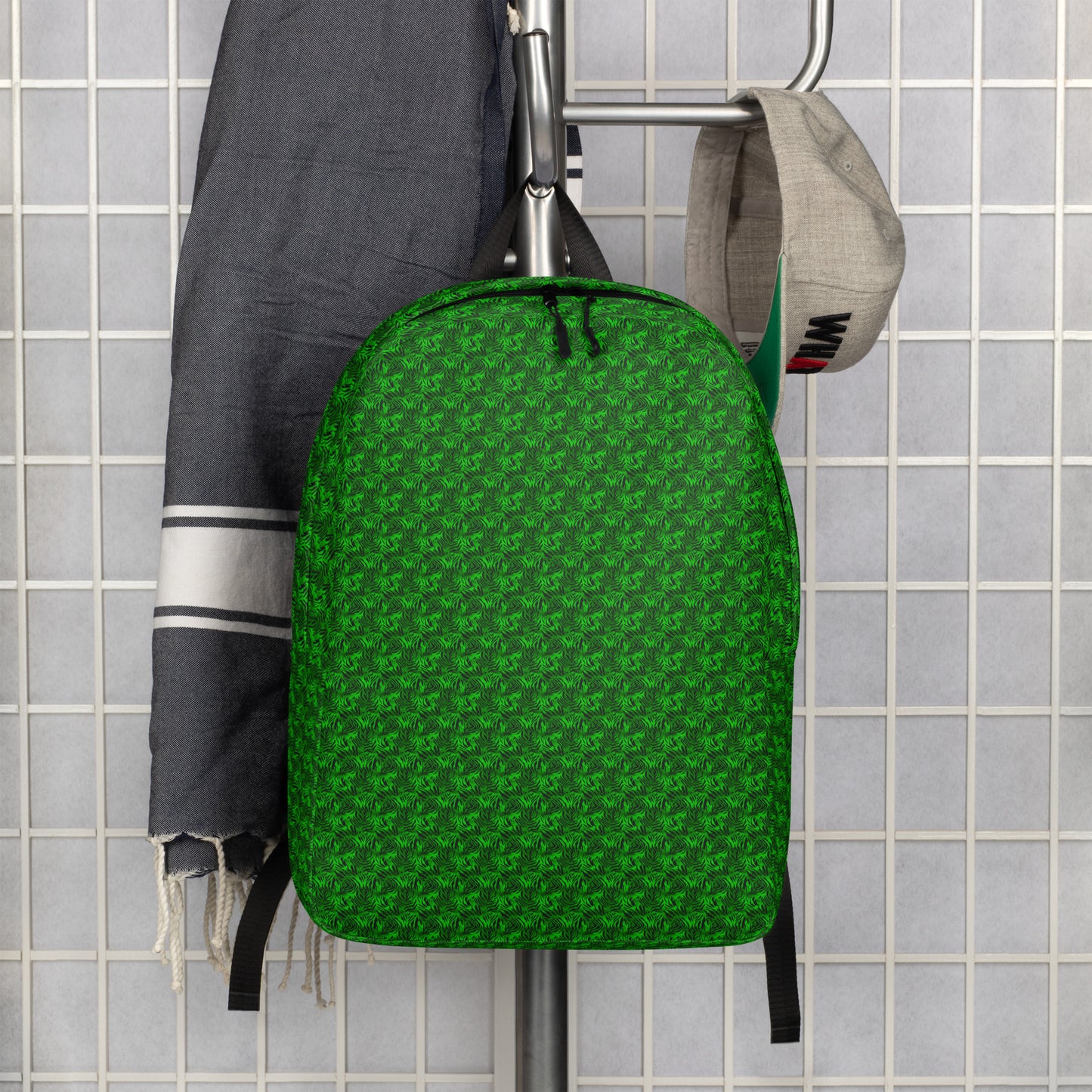 "Green Void" Minimalist Backpack