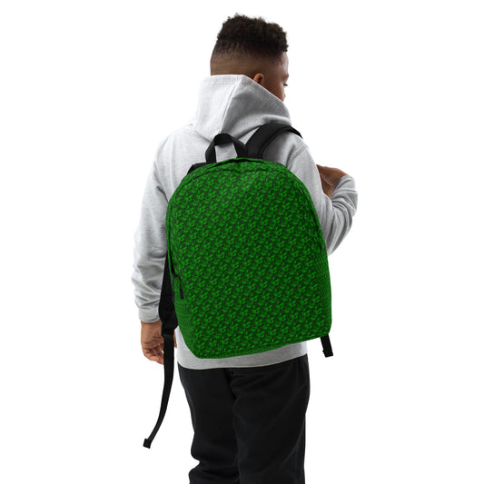 "Green Void" Minimalist Backpack
