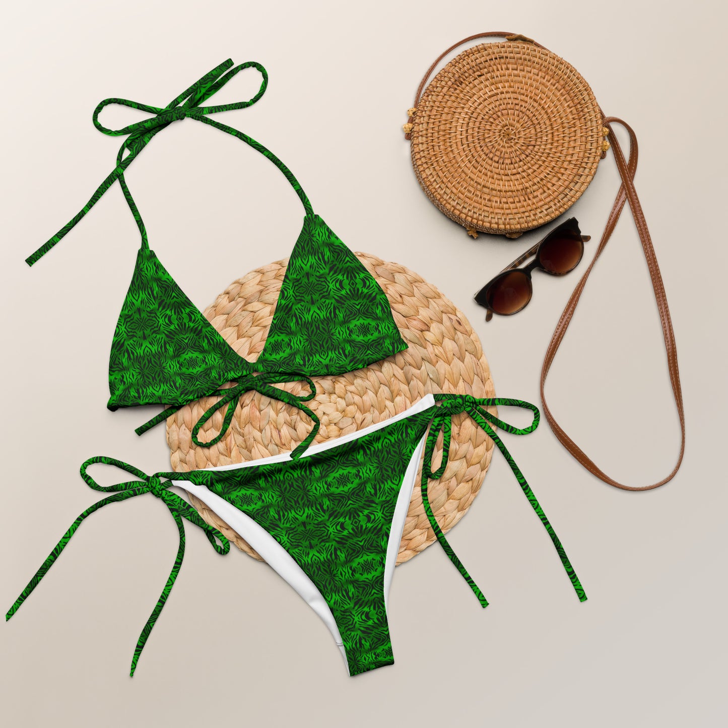 "Green Void" String Bikini