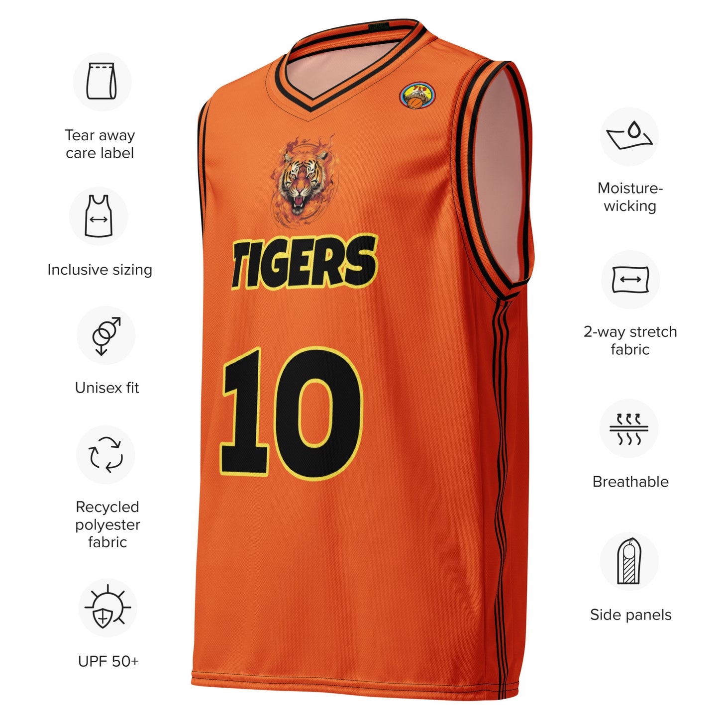 Hyper Tiger Basketball Jersey (#10)