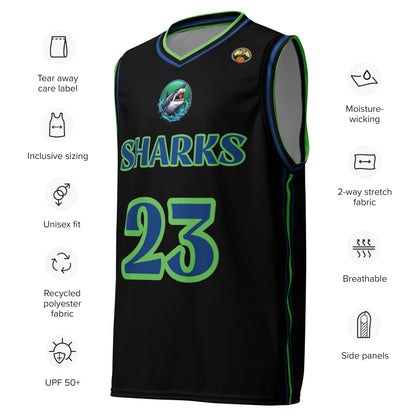 Super Shark Basketball Jersey (#23)