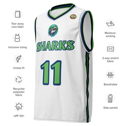 Super Shark Basketball Jersey [AWAY] (#11)