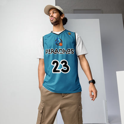 Punishing Piranha Basketball Jersey (#23)