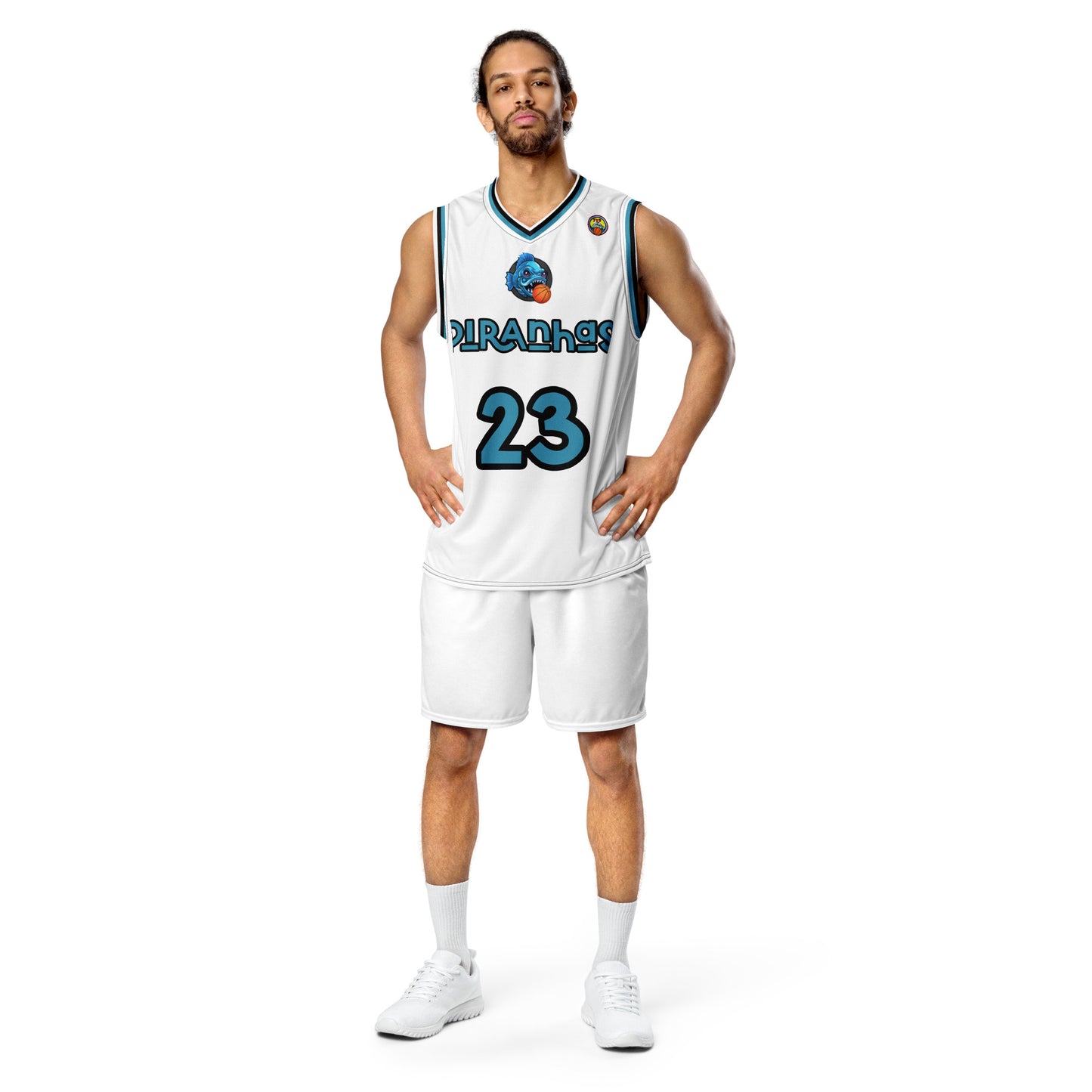 Punishing Piranha Basketball Jersey [AWAY] (#23)