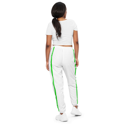 KBBNG Green Stripe Track Pants (White)