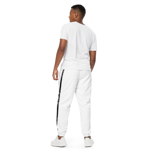 KBBNG Black Stripe Track Pants (White)