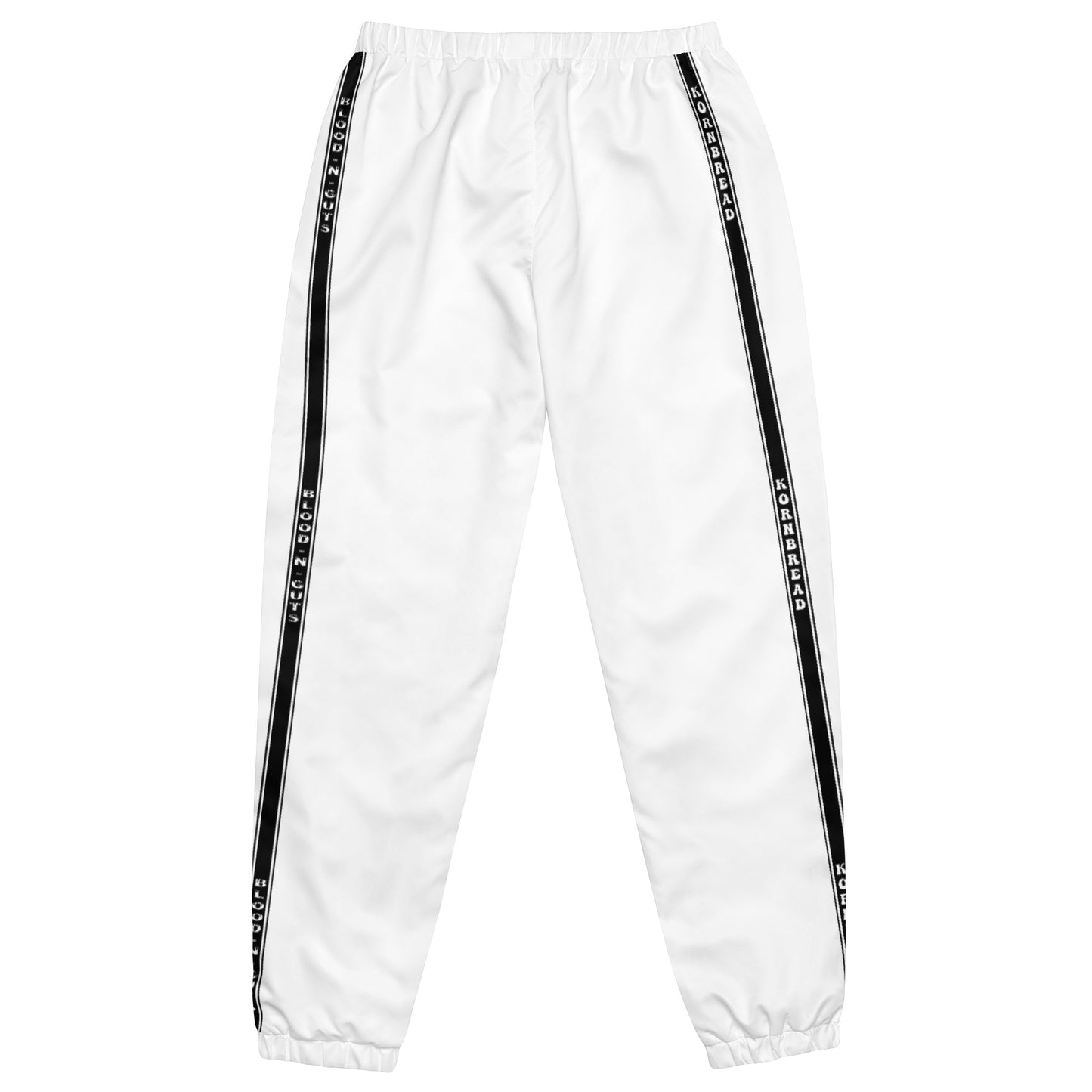 KBBNG Black Stripe Track Pants (White)