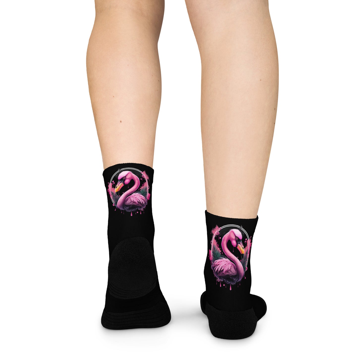 Fierce Flamingo Ankle Socks