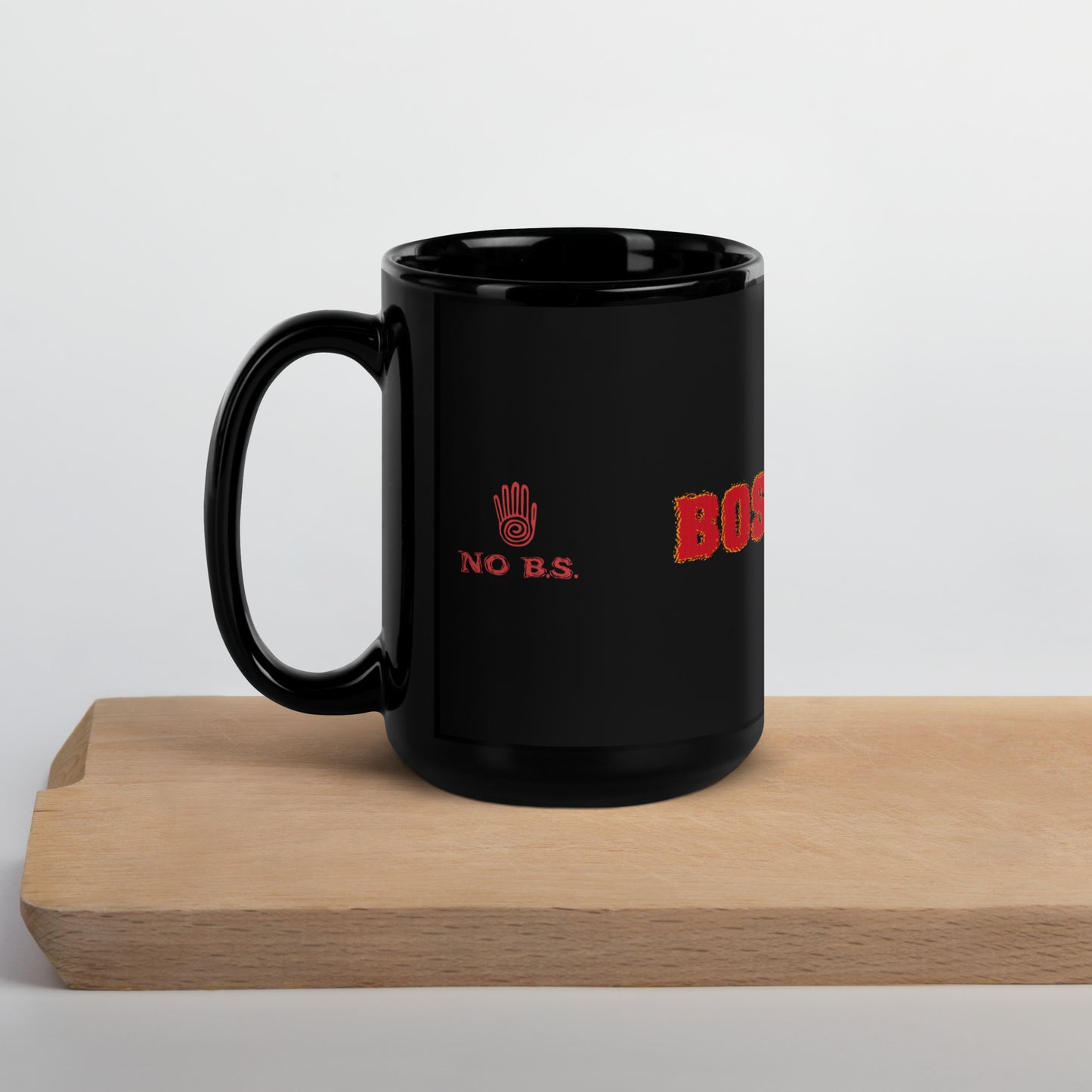 "Boss Mode & No B.S." Glossy Mug