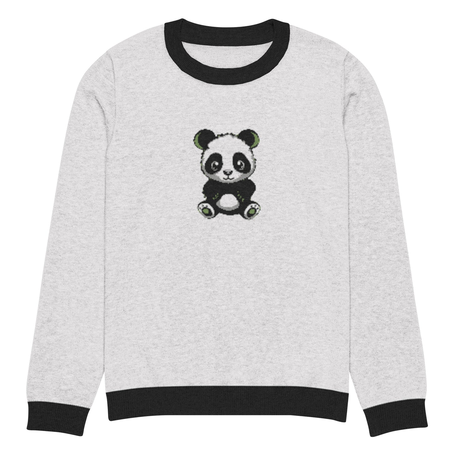 KBBNG Panda Knitted Crew Neck Sweater