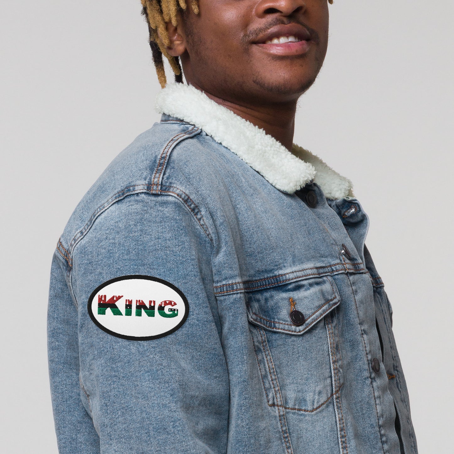 "King" Embroidered Patches