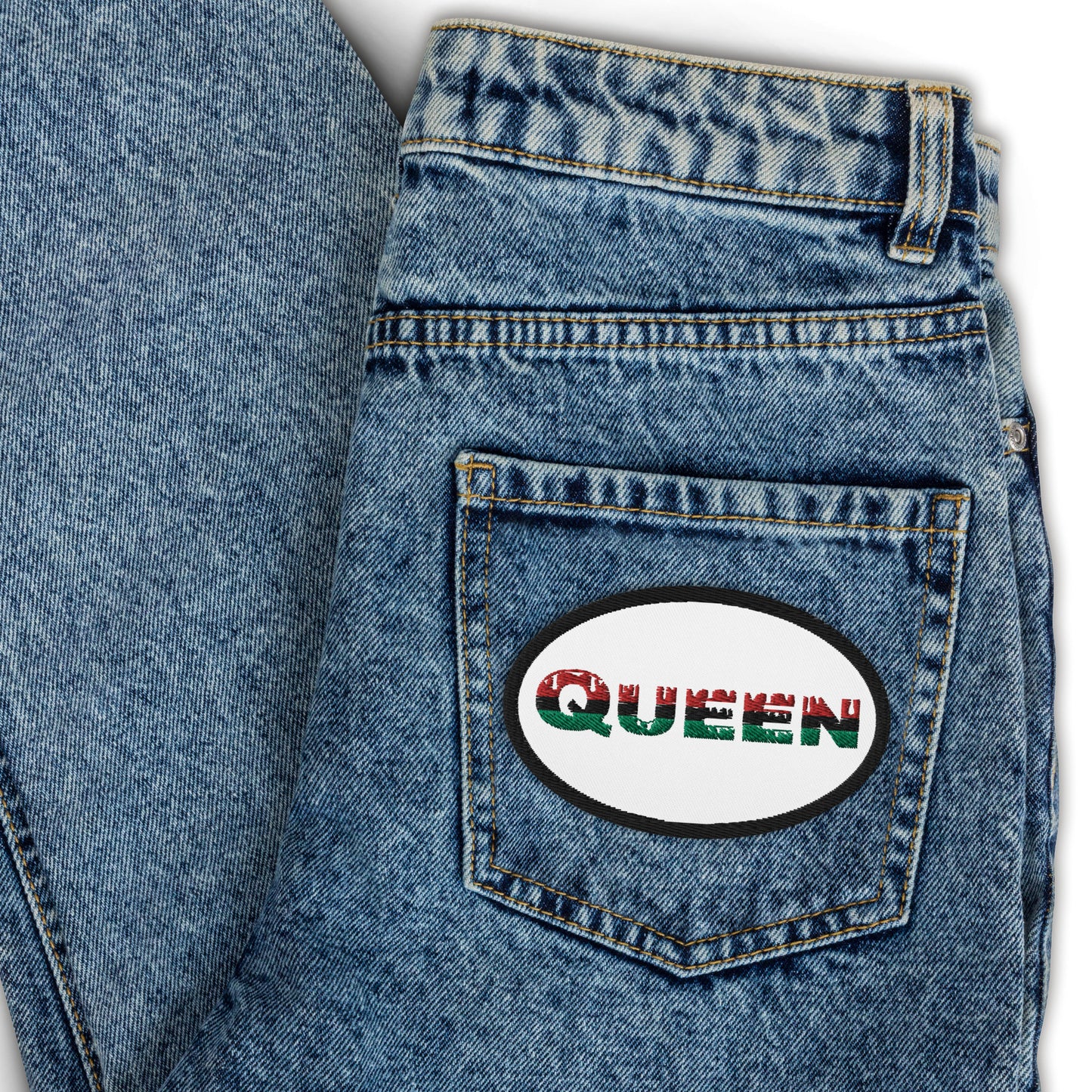 "Queen" Embroidered Patches