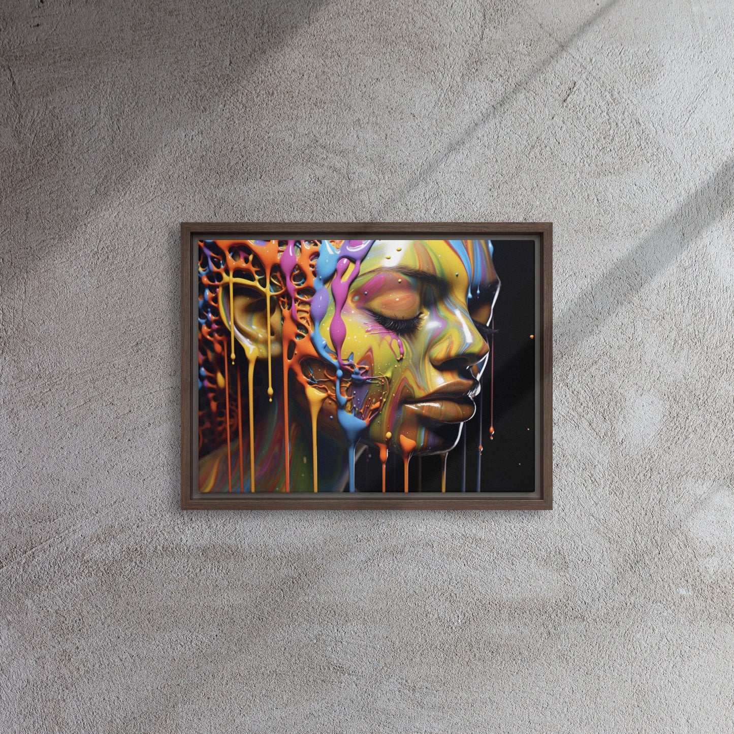 "Rinse" Framed Canvas