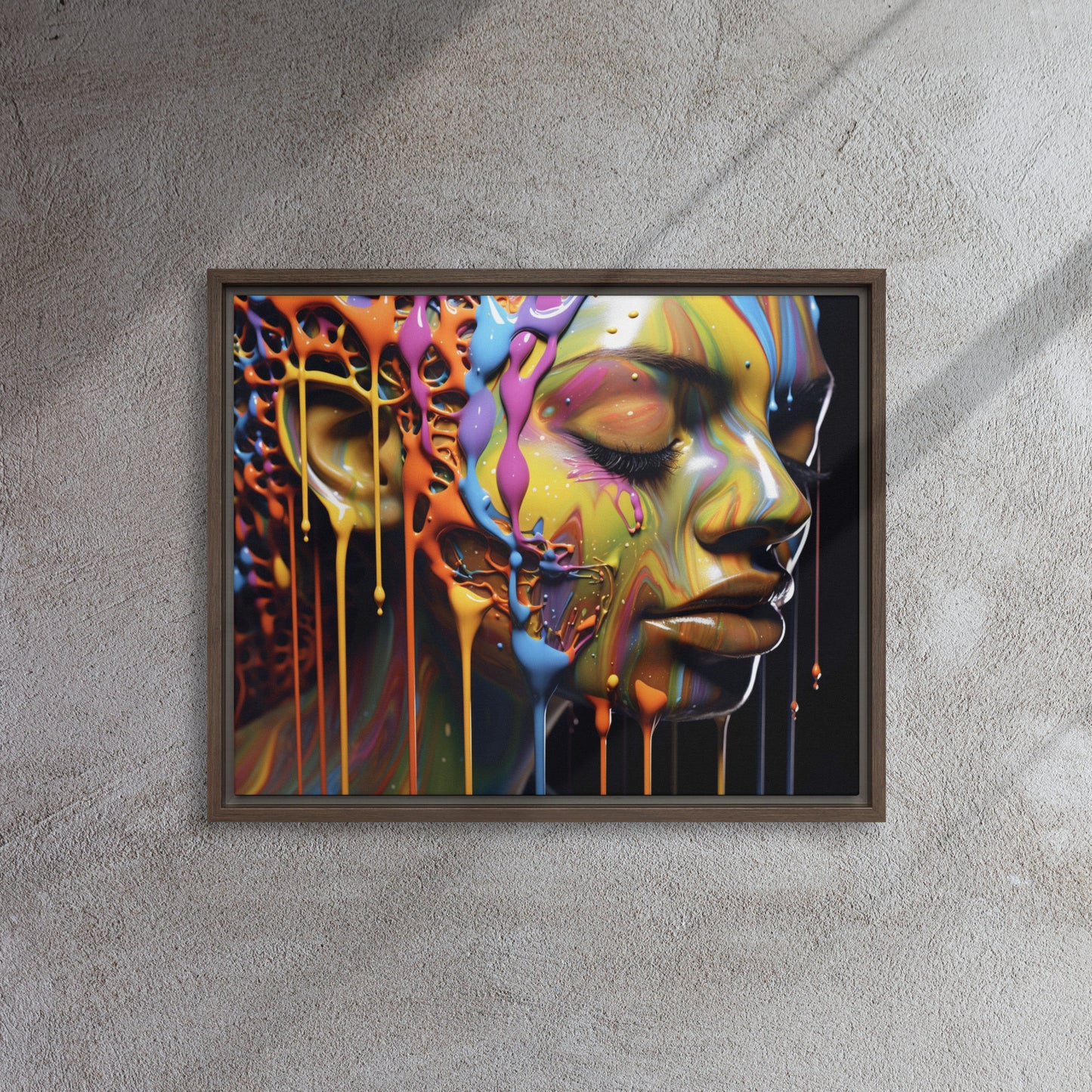 "Rinse" Framed Canvas