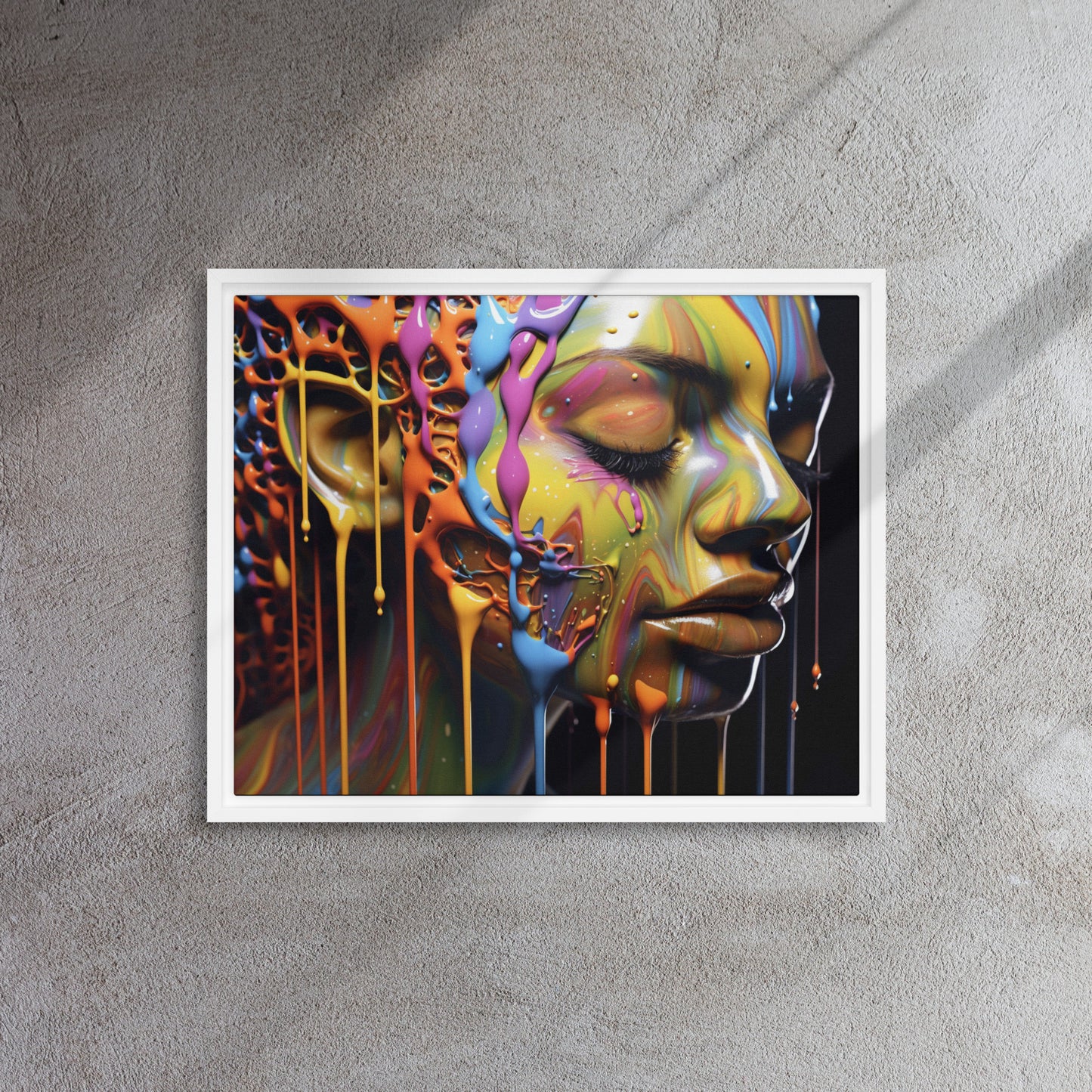 "Rinse" Framed Canvas