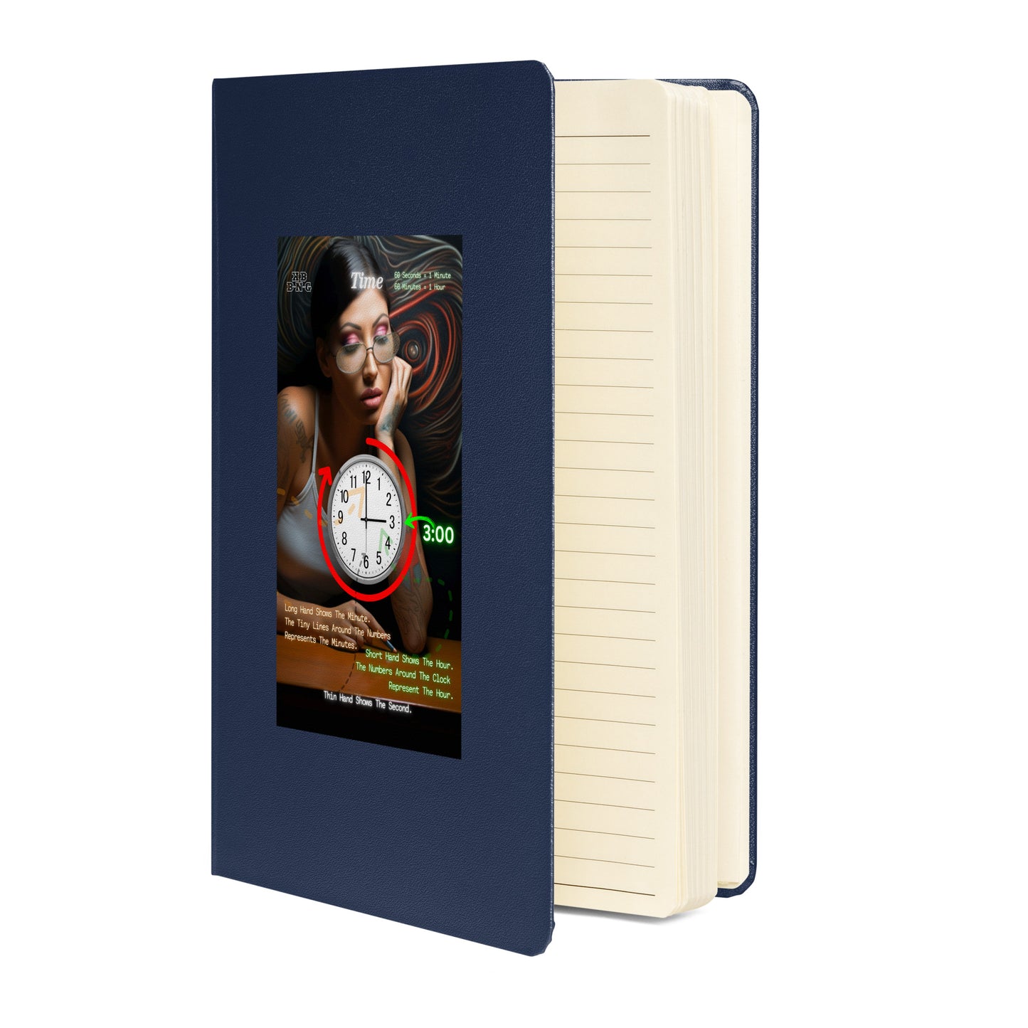 "Time" Hardcover Bound Notebook