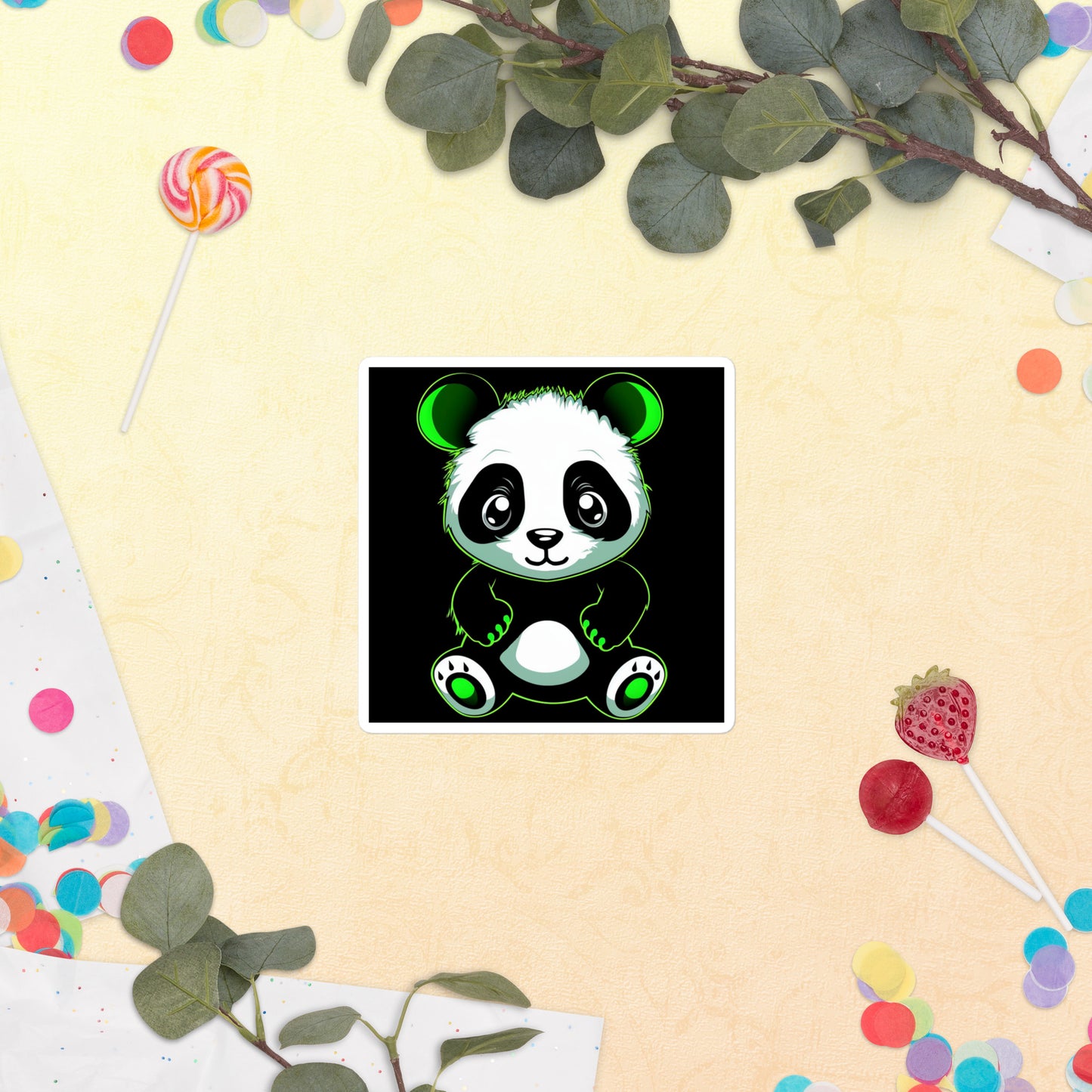 KBBNG Panda Bubble-Free Stickers