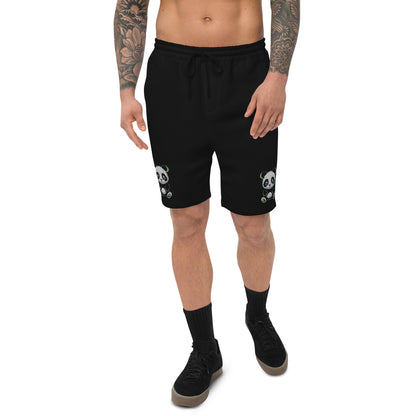 KBBNG Panda Men's Fleece Shorts (Both Legs)