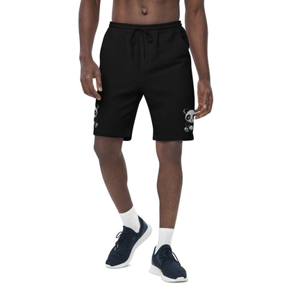 KBBNG Panda Men's Fleece Shorts (Both Legs)