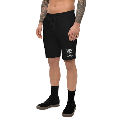 KBBNG Panda Men's Fleece Shorts (Both Legs)