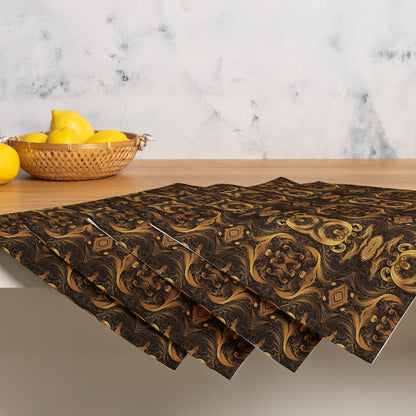 "Hyperbolic Gold" Placemat Set