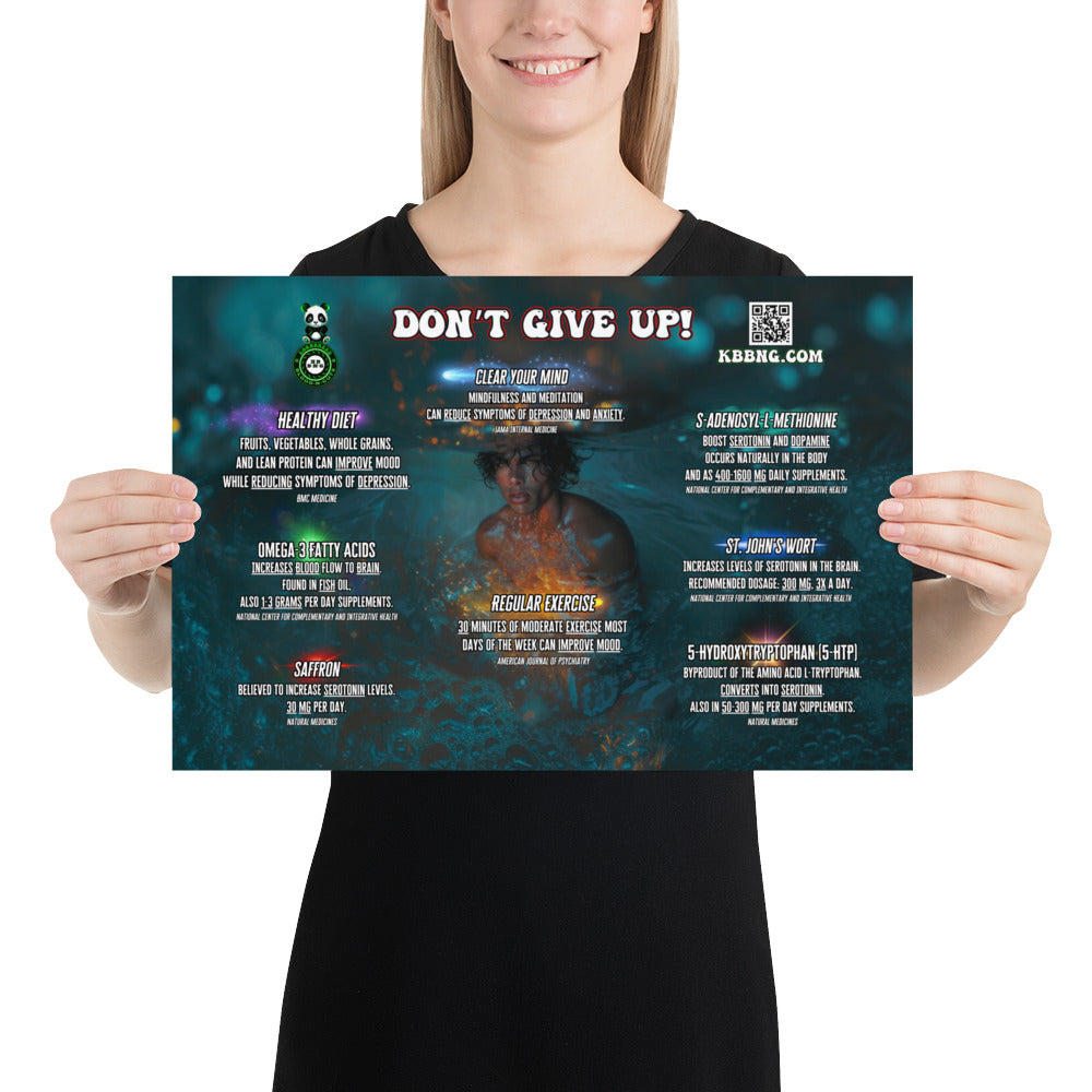 "Don't Give Up!" Photo Poster