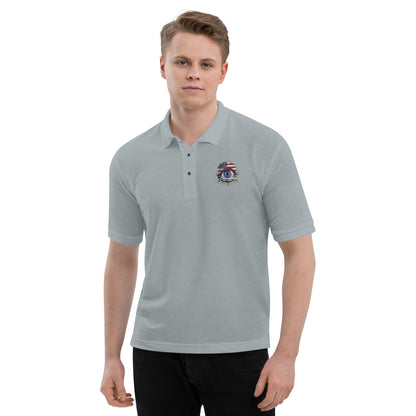 "Who Is Watching You?" Men's Premium Polo