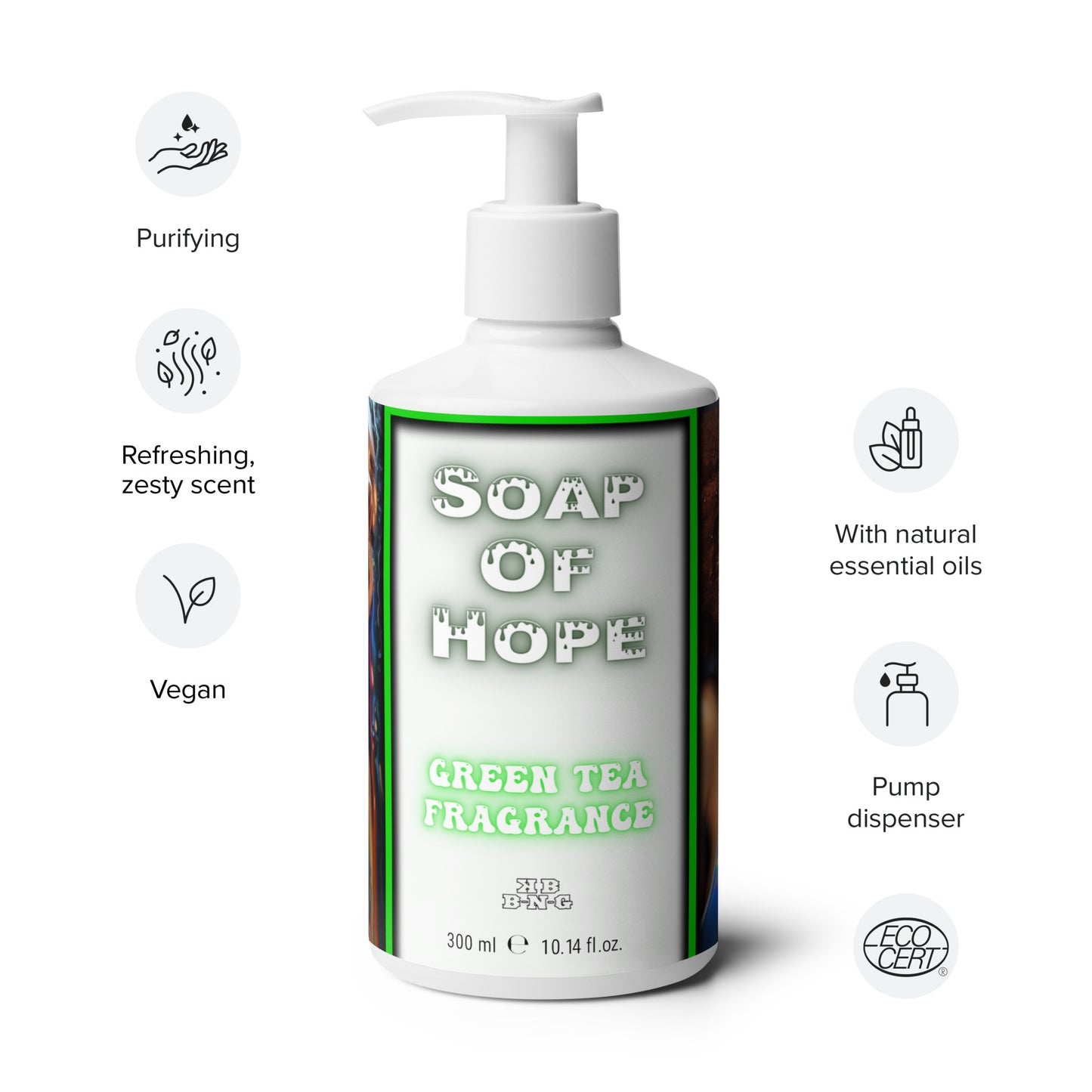 "Soap Of Hope" Hand & Body Wash (Green Tea) #3