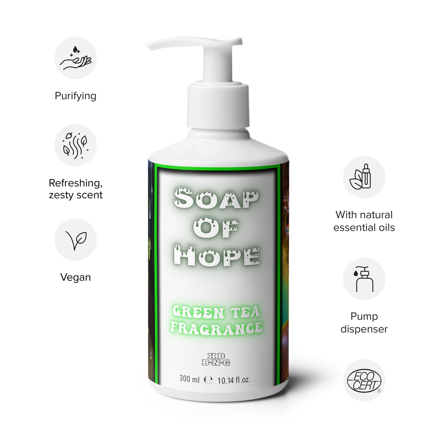 "Soap Of Hope" Hand & Body Wash (Green Tea) #4