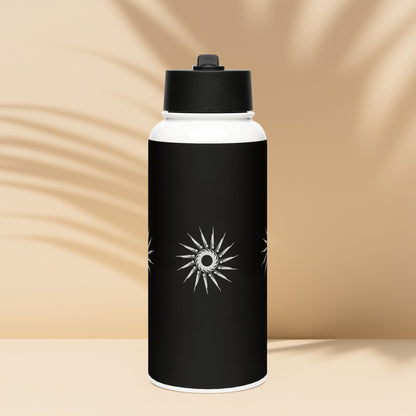 "Bright Sun" Stainless Steel Water Bottle +Straw Lid