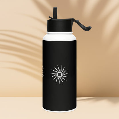 "Bright Sun" Stainless Steel Water Bottle +Straw Lid