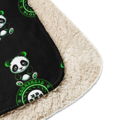KBBNG Panda Sherpa Blanket