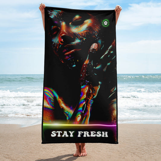 "Stay Fresh" Towel (Rainbow)
