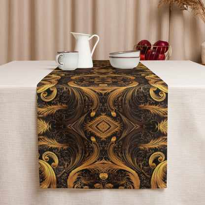 "Hyperbolic Gold" Table Runner