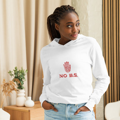 "No B.S." Hooded Long-Sleeve Tee