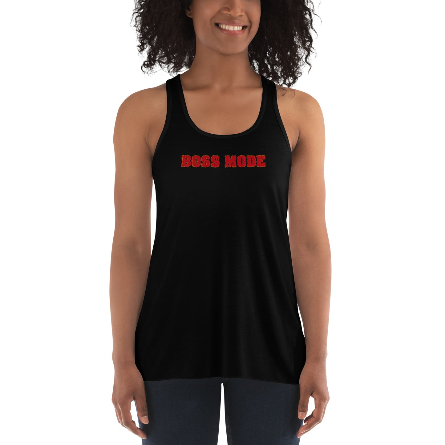 Boss Mode Women's Flowy Racerback Tank