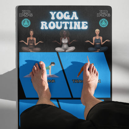 "Yoga Routine" Yoga Mat