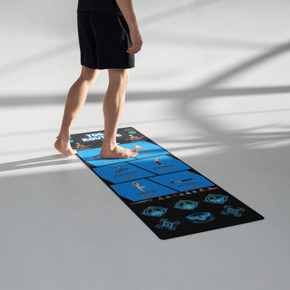 "Yoga Routine" Yoga Mat