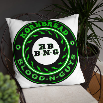 KBBNG Badge White Pillow