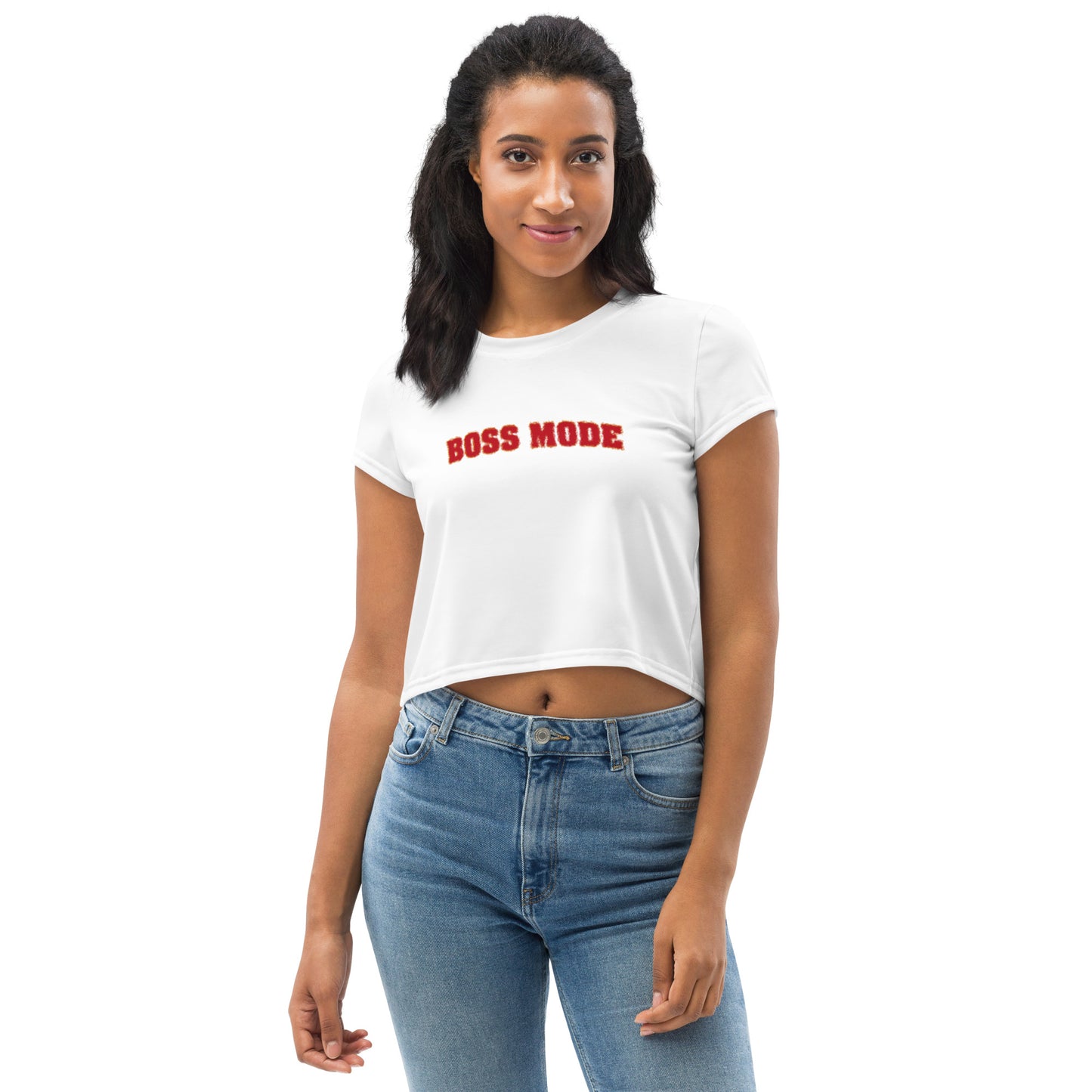 Boss Mode (Bright) Crop Tee