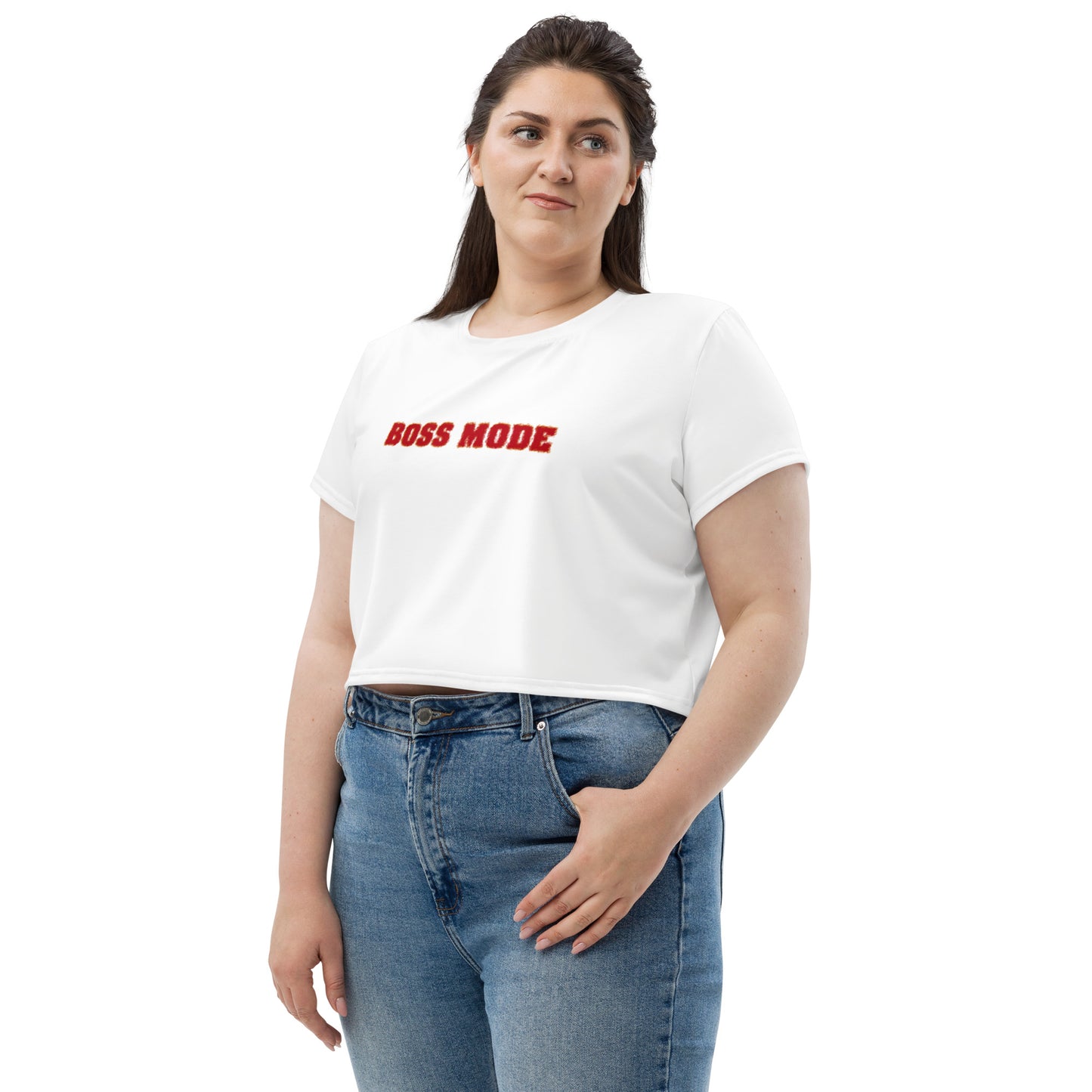 Boss Mode (Bright) Crop Tee