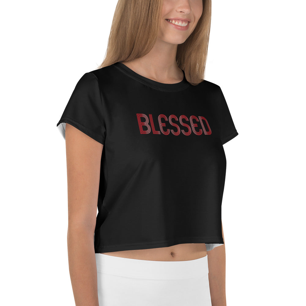"Blessed" Crop Tee