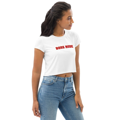 Boss Mode (Bright) Crop Tee